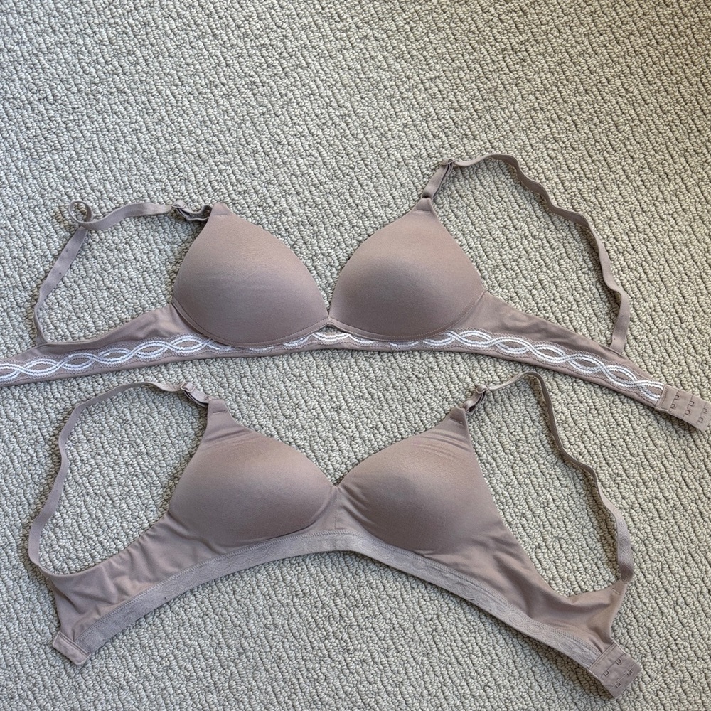 Warner's Seamless Brown Bra Set